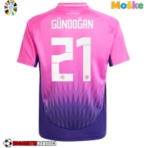 Moške Nogometnih dresov Nemčija Ilkay Gundogan #21 Gostujoči EP 2024 Kratki rokavi